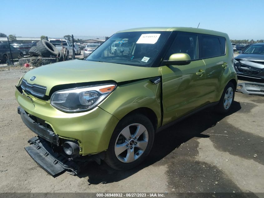2017 KIA SOUL BASE - KNDJN2A28H7884922
