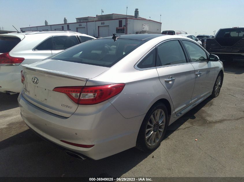 2015 HYUNDAI SONATA 2.4L LIMITED - 5NPE34AF1FH056872