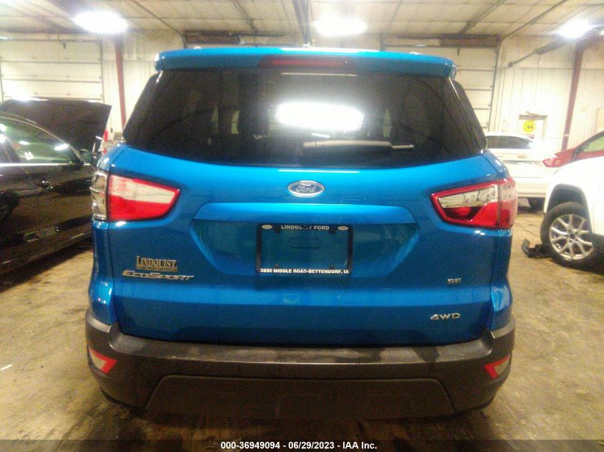2018 FORD ECOSPORT SE - MAJ6P1UL2JC200013