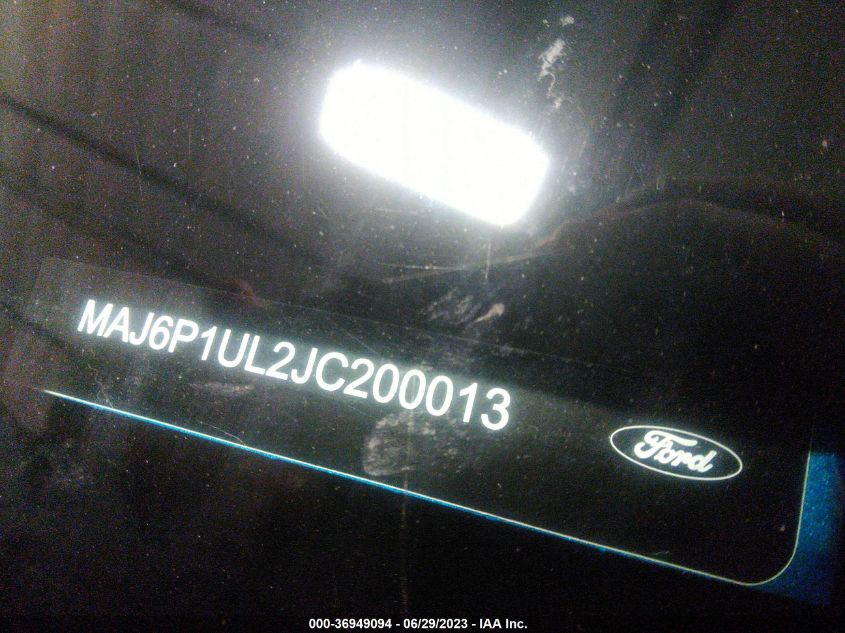 2018 FORD ECOSPORT SE - MAJ6P1UL2JC200013