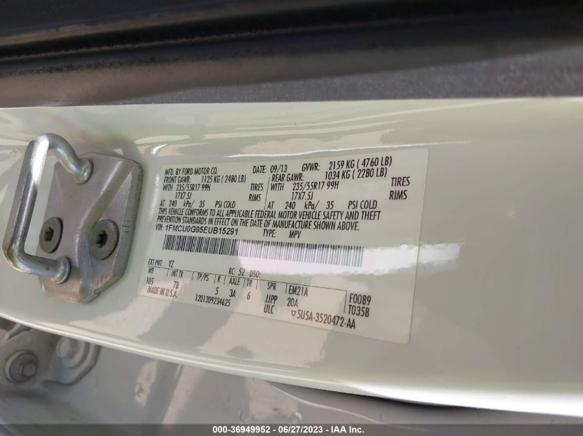 2014 FORD ESCAPE SE - 1FMCU0G95EUB15291