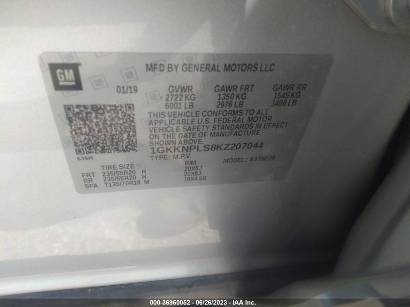 2019 GMC ACADIA DENALI - 1GKKNPLS8KZ207044