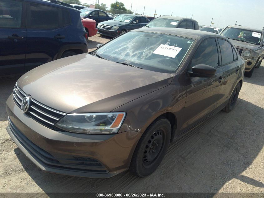 2015 VOLKSWAGEN JETTA SEDAN 2.0L S W/TECHNOLOGY - 3VW1K7AJ3FM295273