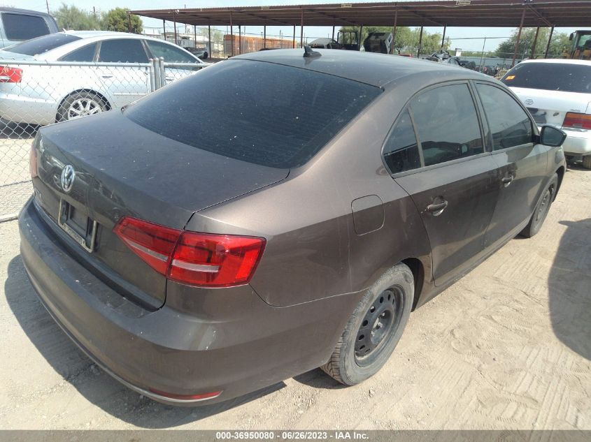 2015 VOLKSWAGEN JETTA SEDAN 2.0L S W/TECHNOLOGY - 3VW1K7AJ3FM295273