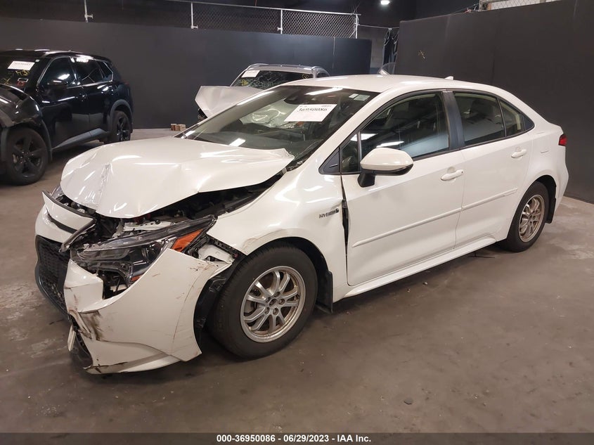 VIN JTDEAMDE2MJ031749 2021 TOYOTA COROLLA HYBRID LE