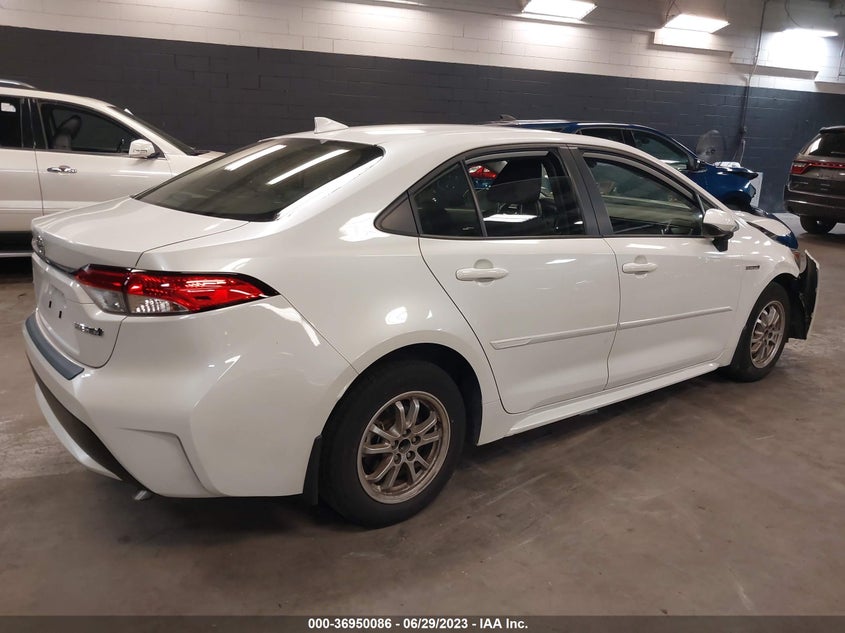 VIN JTDEAMDE2MJ031749 2021 TOYOTA COROLLA HYBRID LE