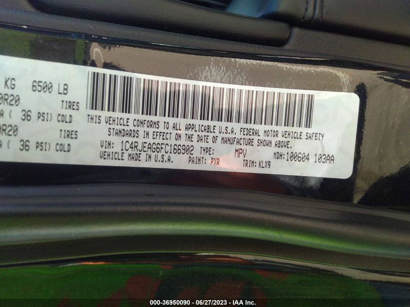 2015 JEEP GRAND CHEROKEE ALTITUDE - 1C4RJEAG6FC166902
