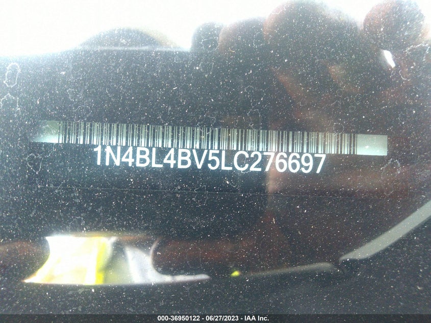 VIN 1N4BL4BV5LC276697 2020 NISSAN ALTIMA 2.5 S