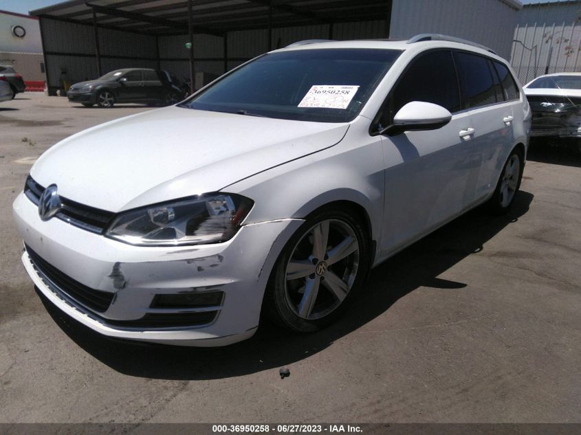 2015 VOLKSWAGEN GOLF SPORTWAGEN TDI SEL 3VWCA7AU6FM518430