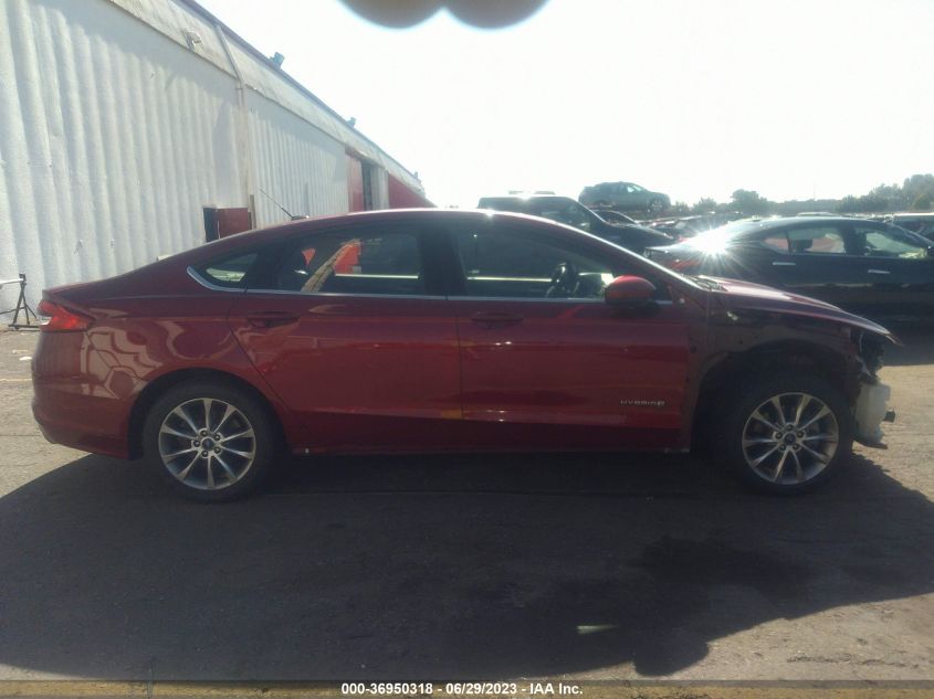 2017 FORD FUSION HYBRID SE - 3FA6P0LU1HR374171