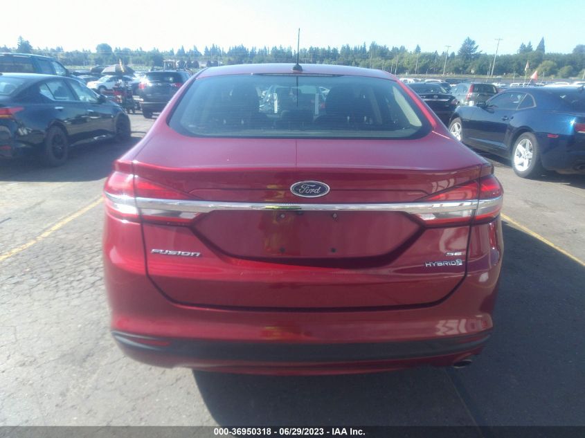 2017 FORD FUSION HYBRID SE - 3FA6P0LU1HR374171