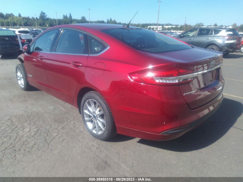 2017 FORD FUSION HYBRID SE - 3FA6P0LU1HR374171