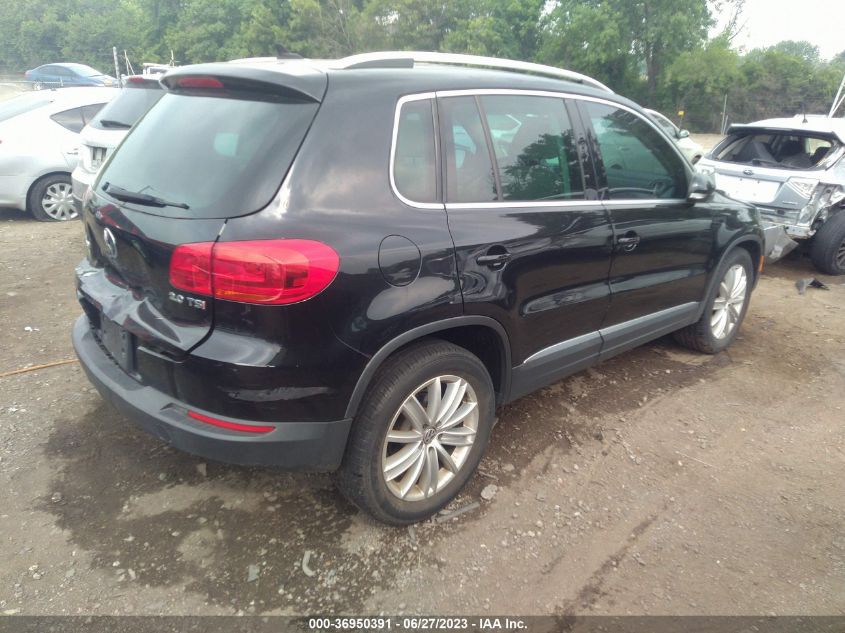 2013 VOLKSWAGEN TIGUAN SE W/SUNROOF & NAV - WVGAV3AX6DW577696