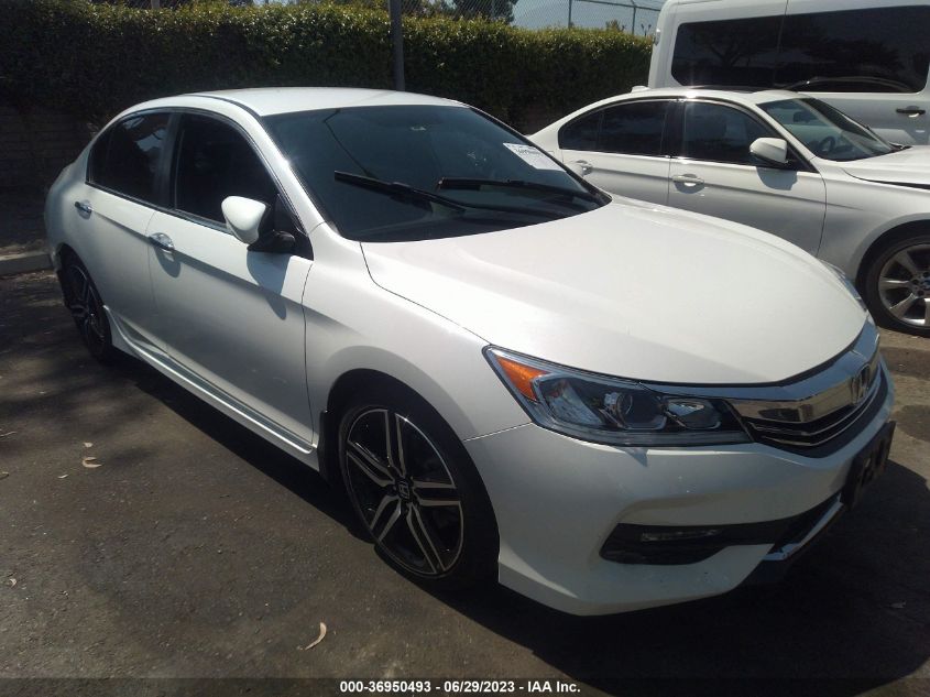 2017 HONDA ACCORD SEDAN SPORT - 1HGCR2F55HA215611