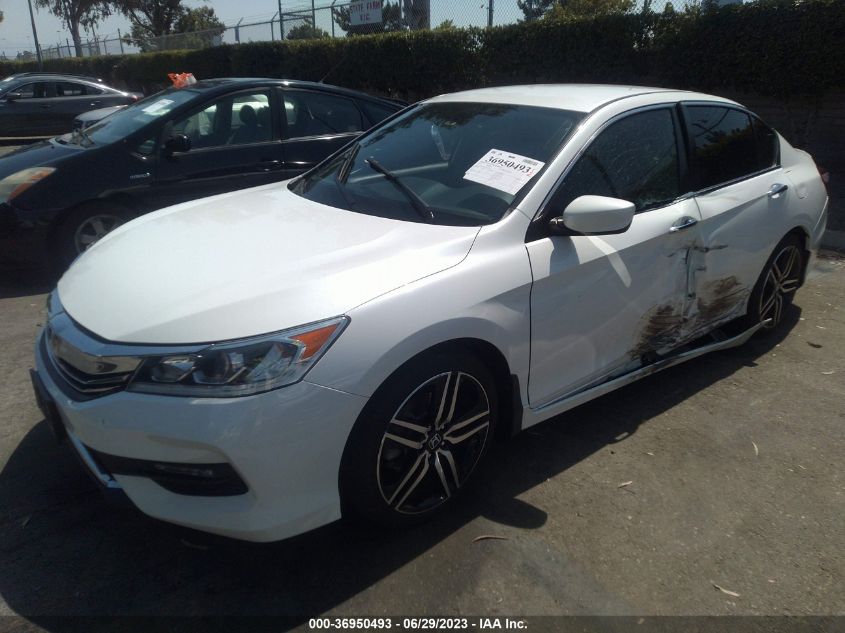 2017 HONDA ACCORD SEDAN SPORT - 1HGCR2F55HA215611