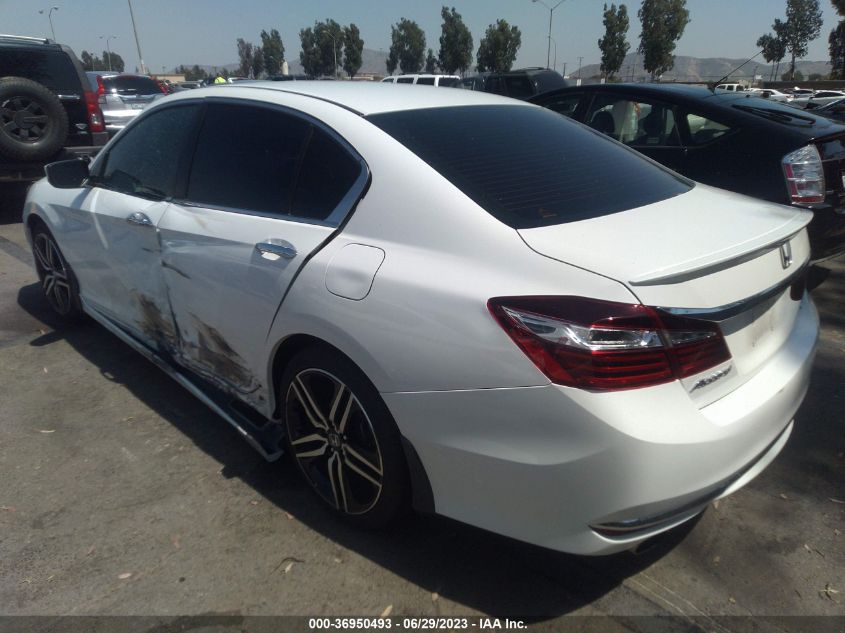 2017 HONDA ACCORD SEDAN SPORT - 1HGCR2F55HA215611