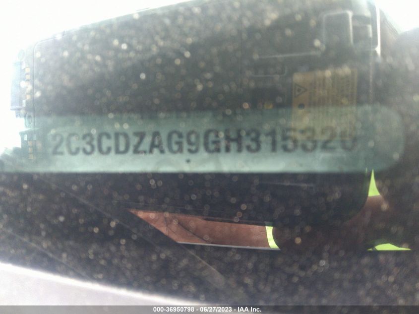 2016 DODGE CHALLENGER SXT PLUS - 2C3CDZAG9GH315326