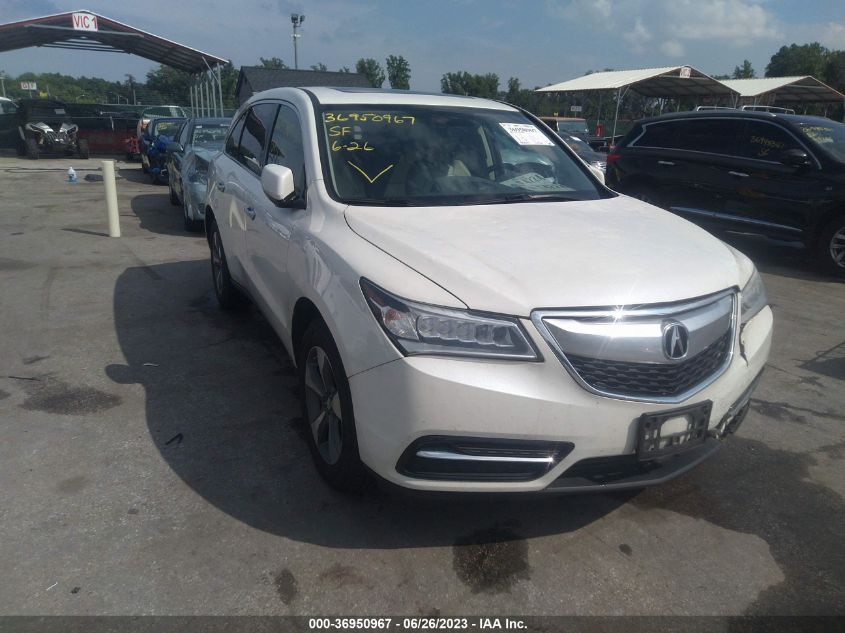 2016 ACURA MDX - 5FRYD4H22GB056200
