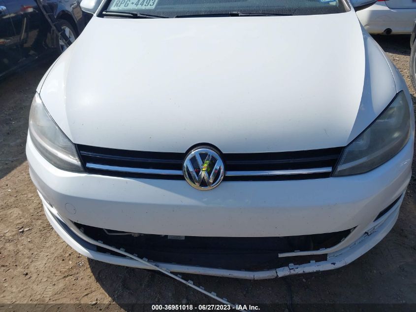 2015 VOLKSWAGEN GOLF TDI SE - 3VW2A7AU2FM014758