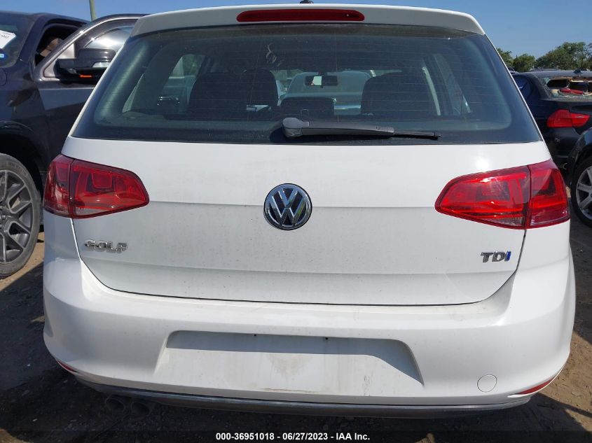 2015 VOLKSWAGEN GOLF TDI SE - 3VW2A7AU2FM014758