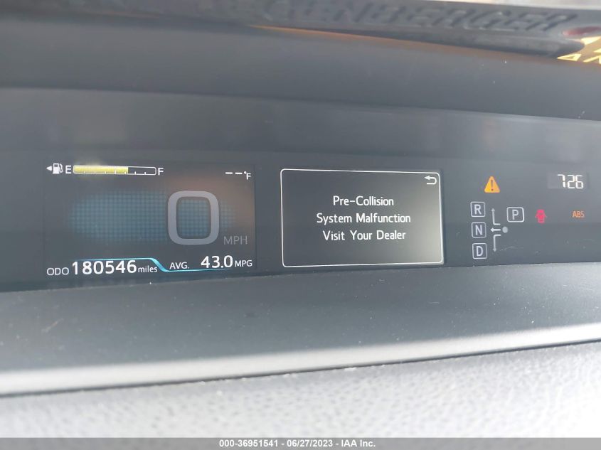 2018 TOYOTA PRIUS TWO/TWO ECO/THREE - JTDKARFU6J3553255
