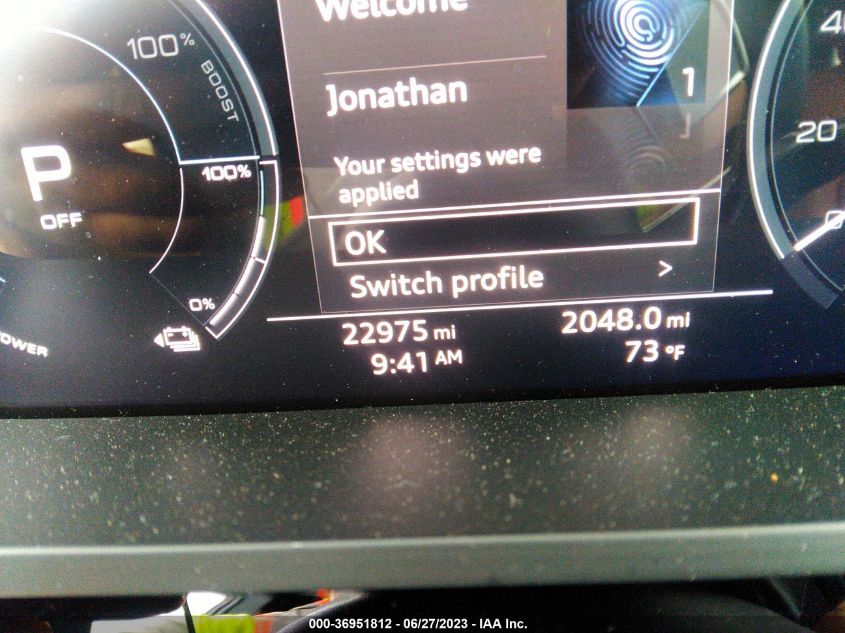 2019 AUDI E-TRON PREMIUM PLUS WA1LAAGE6KB013595