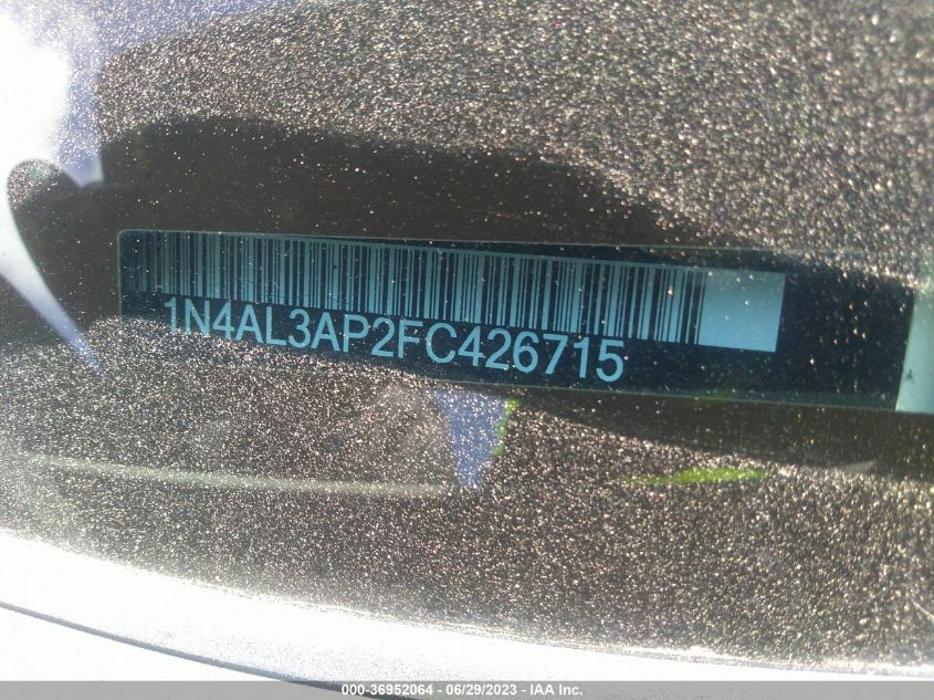 2015 NISSAN ALTIMA 2.5 SV - 1N4AL3AP2FC426715