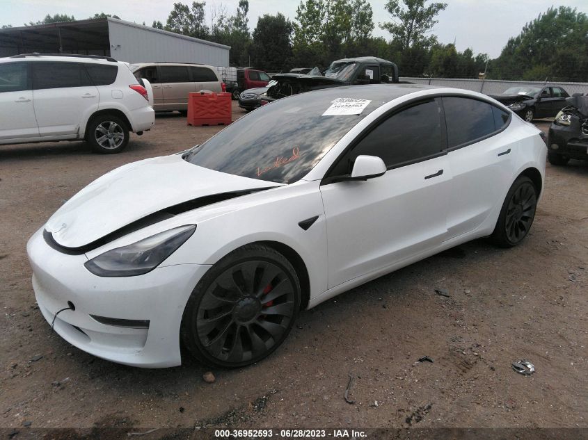 2021 TESLA MODEL 3 PERFORMANCE - 5YJ3E1EC7MF935935