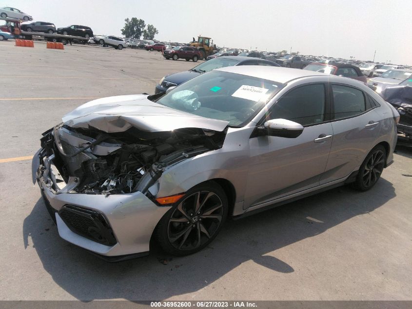 2018 HONDA CIVIC HATCHBACK SPORT - SHHFK7H48JU220444