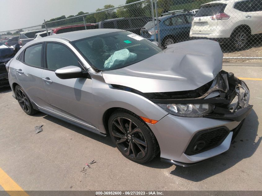 2018 HONDA CIVIC HATCHBACK SPORT - SHHFK7H48JU220444