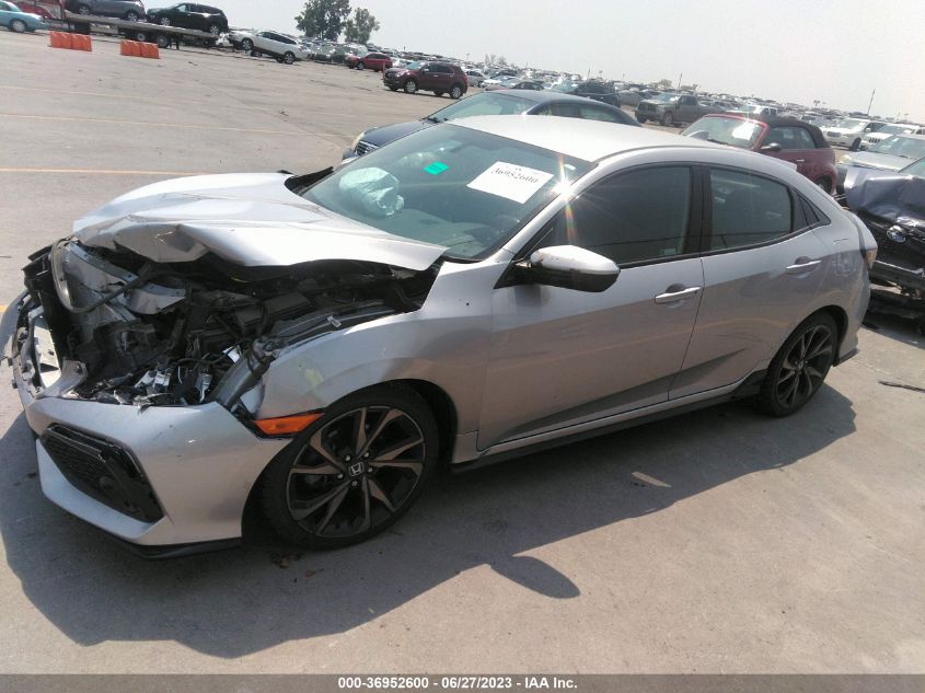 2018 HONDA CIVIC HATCHBACK SPORT - SHHFK7H48JU220444