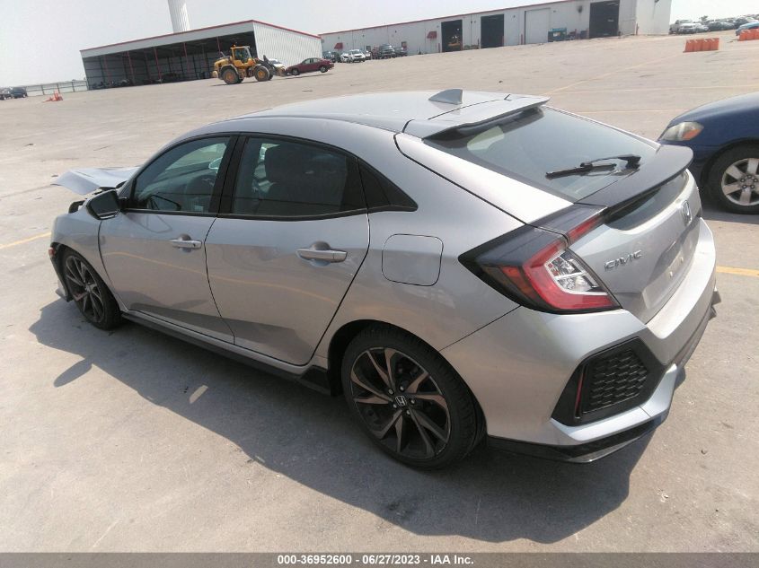2018 HONDA CIVIC HATCHBACK SPORT - SHHFK7H48JU220444