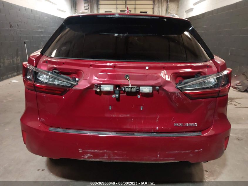 2017 LEXUS RX RX 350 - JTJBZMCA2H2019740