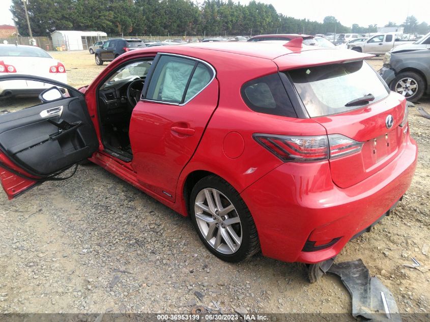 2015 LEXUS CT 200H HYBRID - JTHKD5BH6F2235592