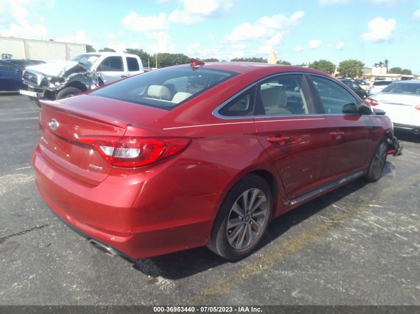 2017 HYUNDAI SONATA SPORT - 5NPE34AF4HH465354