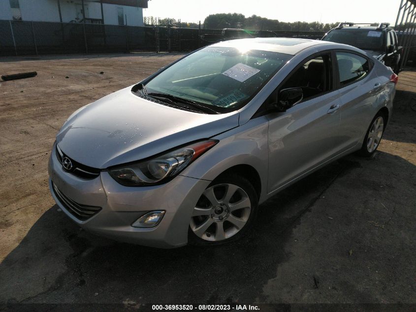 2013 HYUNDAI ELANTRA LIMITED PZEV - 5NPDH4AE4DH224411