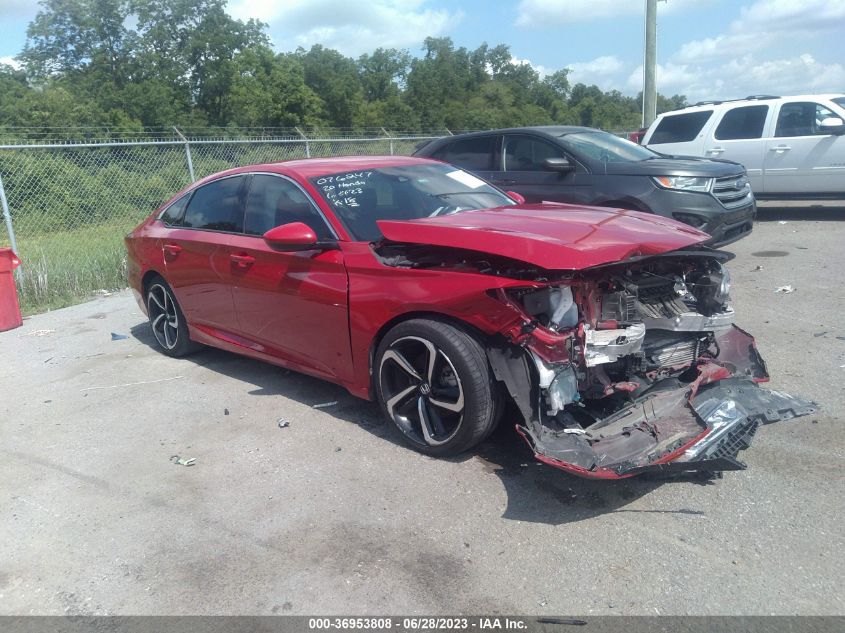 2020 HONDA ACCORD SEDAN SPORT - 1HGCV1F38LA076247