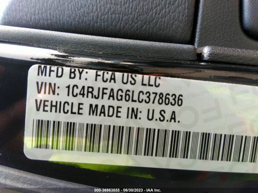 2020 JEEP GRAND CHEROKEE ALTITUDE - 1C4RJFAG6LC378636