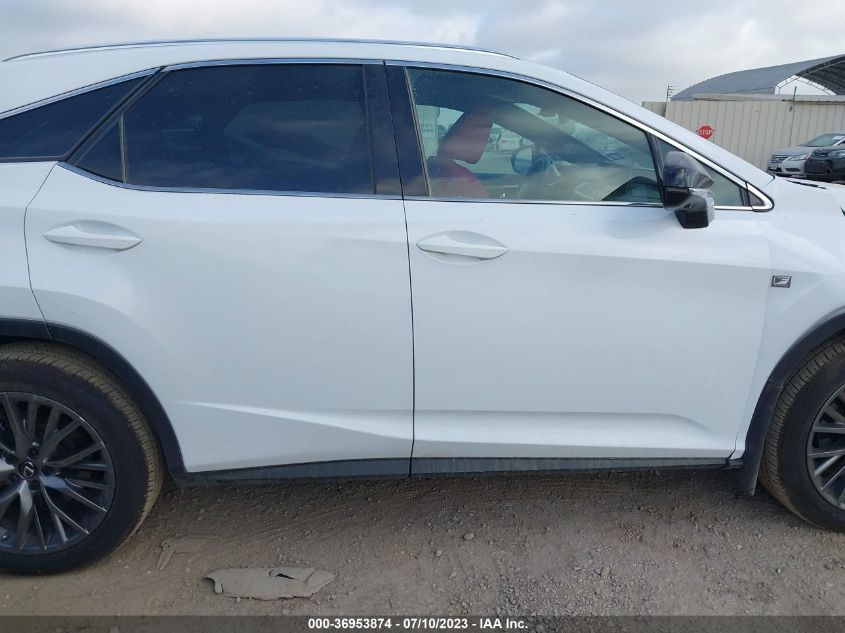 2022 LEXUS RX RX 350 F SPORT HANDLING - 2T2YZMDA2NC367638