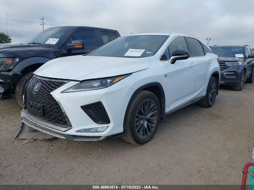 2022 LEXUS RX RX 350 F SPORT HANDLING - 2T2YZMDA2NC367638