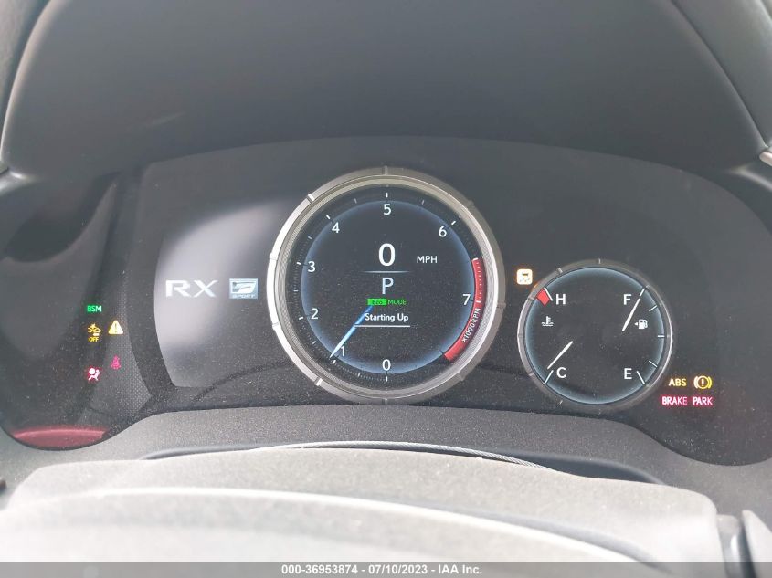 2022 LEXUS RX RX 350 F SPORT HANDLING - 2T2YZMDA2NC367638