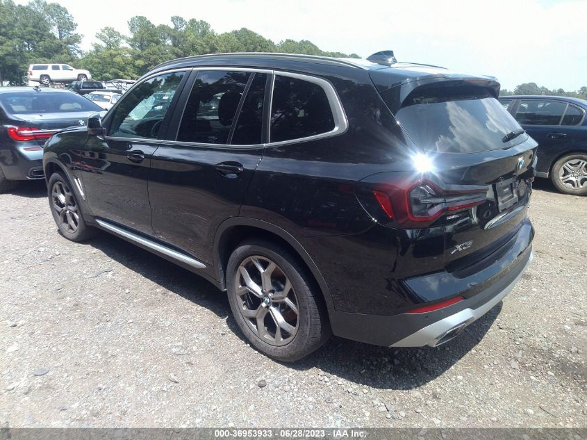 2023 BMW X3 XDRIVE30I - 5UX53DP09P9R82383