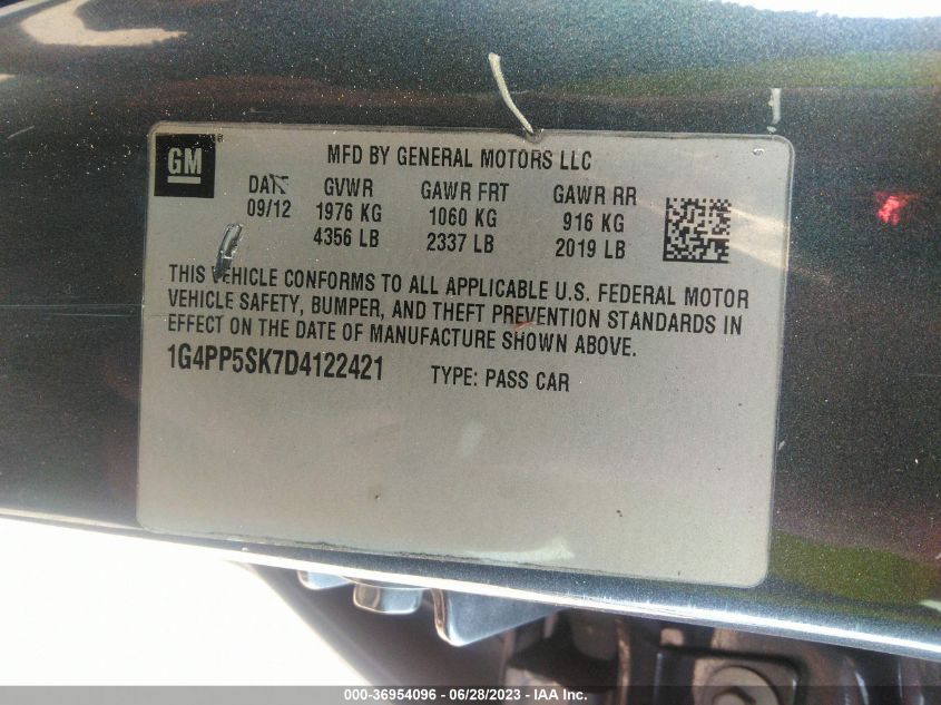 2013 BUICK VERANO - 1G4PP5SK7D4122421