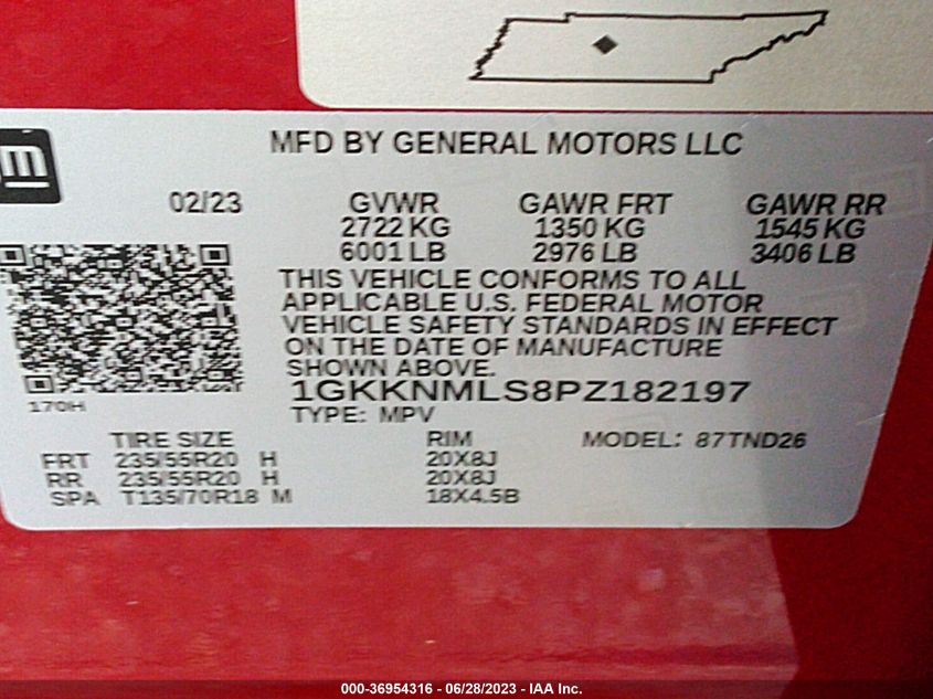 1GKKNMLS8PZ182197 GMC Acadia SLT 9