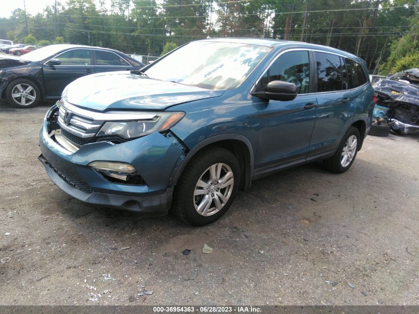2017 HONDA PILOT LX - 5FNYF5H10HB003120