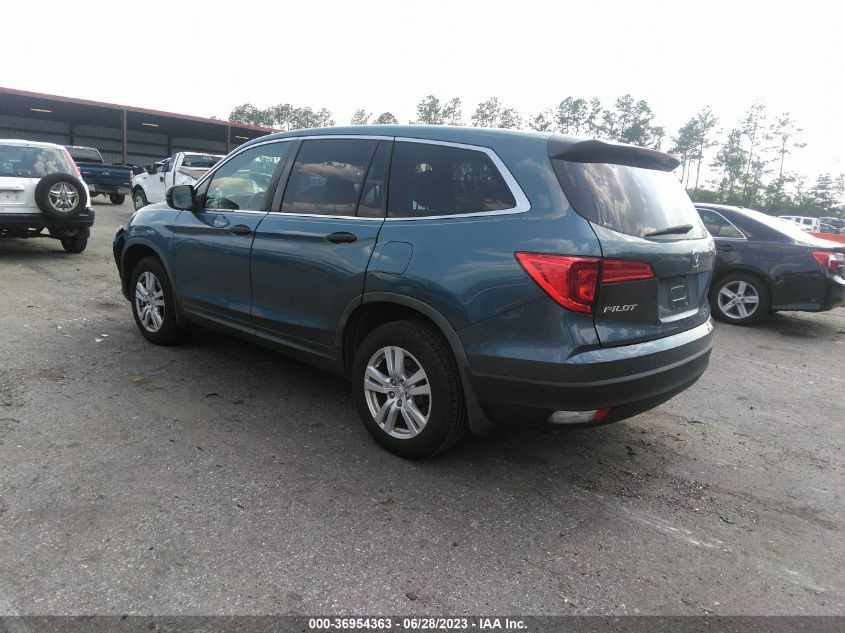 2017 HONDA PILOT LX - 5FNYF5H10HB003120