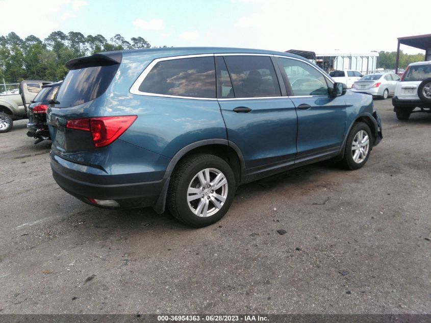 2017 HONDA PILOT LX - 5FNYF5H10HB003120