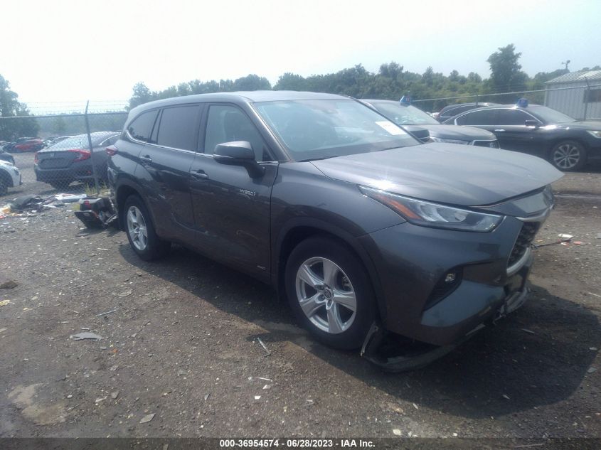 2020 TOYOTA HIGHLANDER HYBRID LE - 5TDBBRCH6LS512775