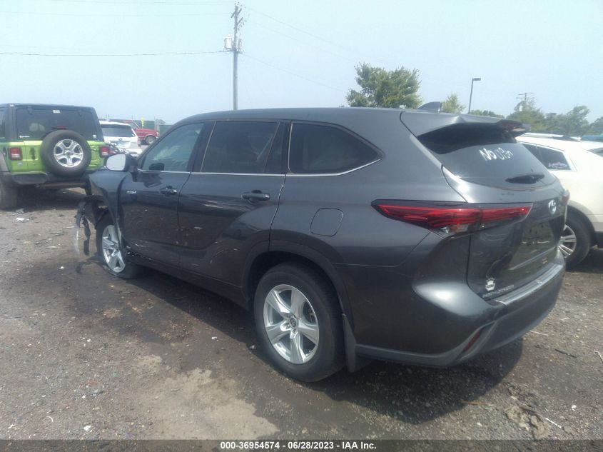 2020 TOYOTA HIGHLANDER HYBRID LE - 5TDBBRCH6LS512775