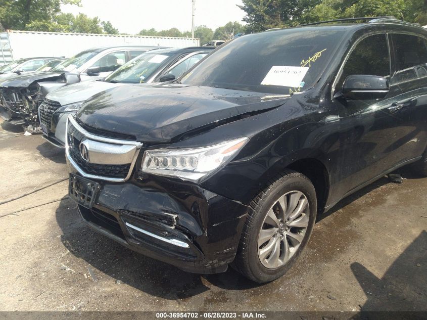 2015 ACURA MDX TECH PKG - 5FRYD4H47FB029722